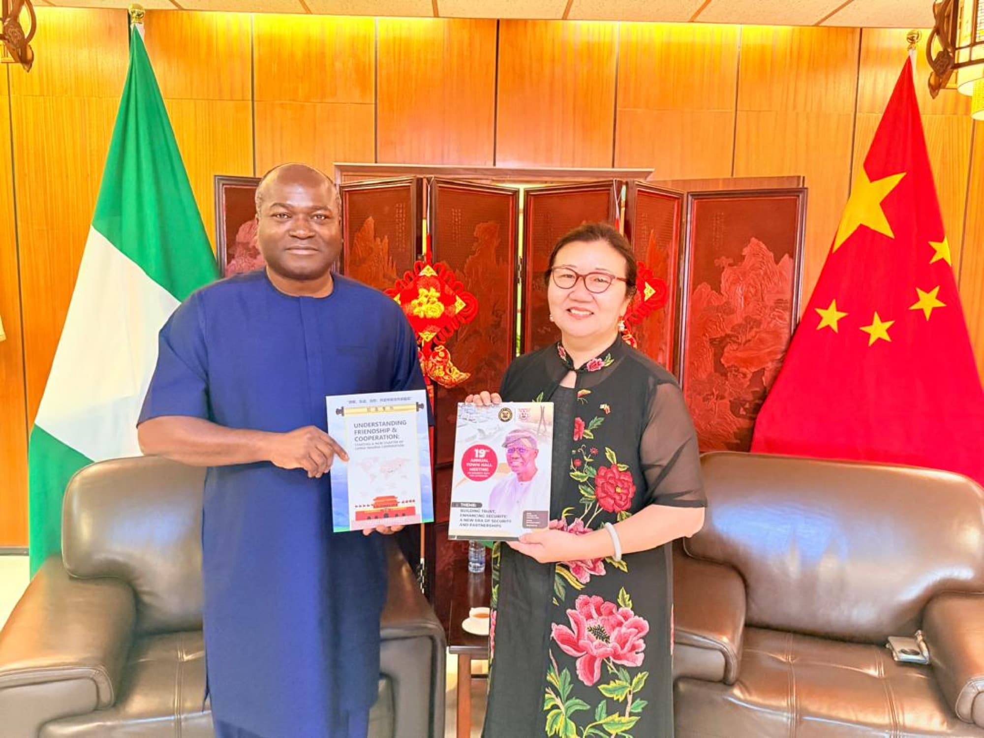 Dr. Ogunsan at the Consulate General of the People's Republic of China